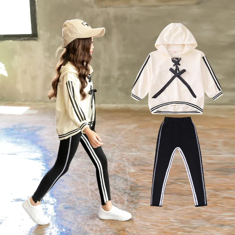 

Kids Set New Girl Fashion Suit Spring Autumn Edition Casual Style Long Sleeve Sport Two-piece Children Toddler Children Clothes