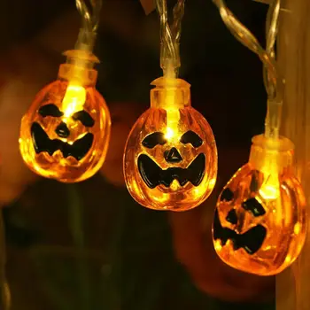 

1.5/3/5M Battery Operated Halloween Pumpkin Led String Lights Halloween Holiday Christmas Party Garden Decoration Lanterns Light