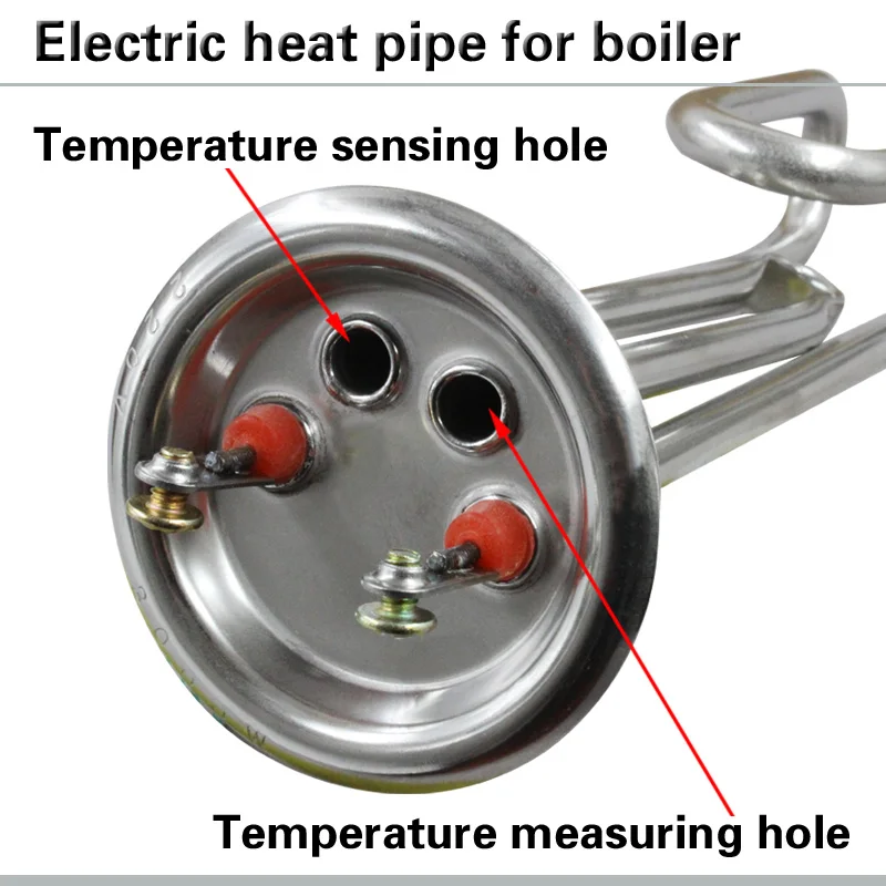 Котел нагревательная трубка электрическая тепловая трубка водонагреватель нагревательная трубка электрический нагревательный стержень рыба крюк форма 220 В 3 кВт