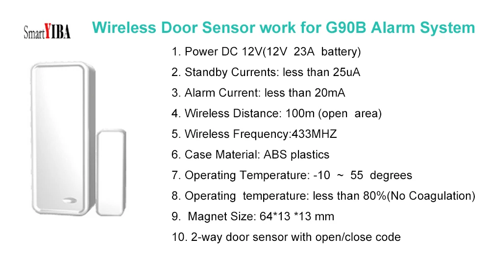 SmartYIBA G90B плюс беспроводная сенсорная панель SOS аварийная GSM сигнализация Wi-Fi сигнализация DIY комплект приложение пульт дистанционного