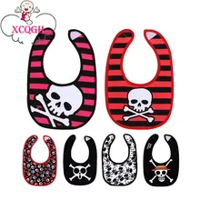 XCQGH череп Слюнявчики унисекс детская хлопковая Водонепроницаемая бандана Младенец Малыш новорожденный Детский комбинезон фартук Кормление аксессуары