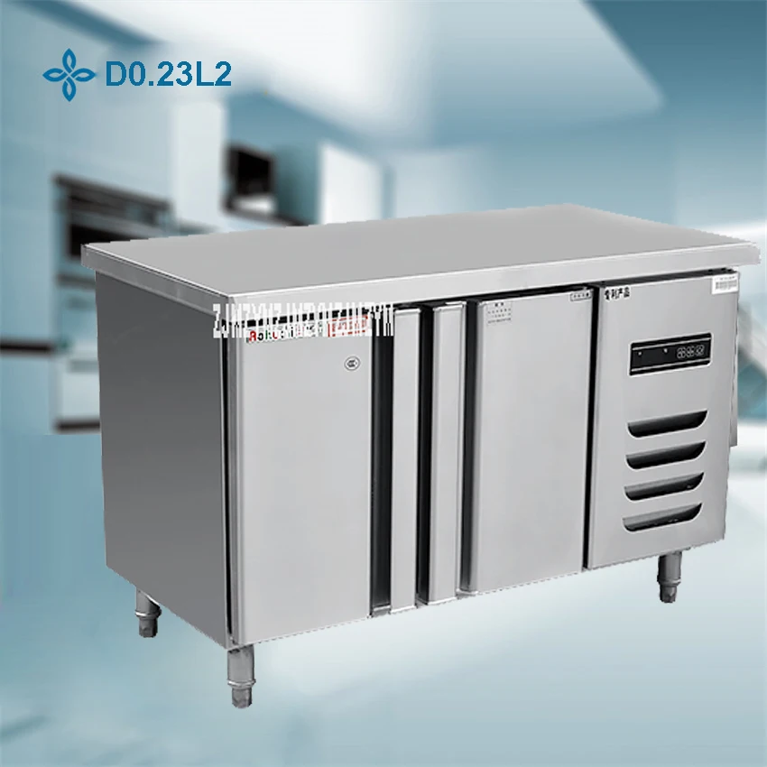^*Best Offers 1PC Stainless Steel Kitchen Under-Counter Worktop Commercial Cabinet Refrigerator Freezer Cooler Storage Fridge Machine
