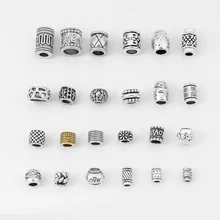 10 шт Круглые шармы ползунок бусины разделитель ювелирных изделий для 3 мм 5 мм 6 мм 10 мм круглый кожаный шнур браслет ожерелье ювелирных изделий