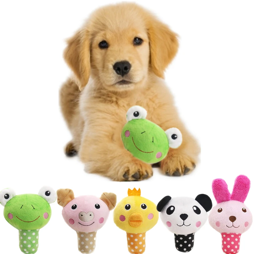 Dog Toys For Small Large Dogs Cats 1 PC Funny Squeaky Plush Sound Toys Cute Animal Design Pet ...