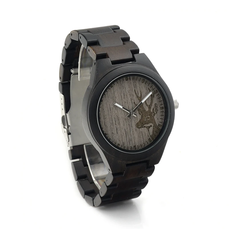 2017 Luxury BOBO BIRD Brand Watches Men Wood Strap Japanese Movement Quartz Wooden Watch relogio masculino C-I26