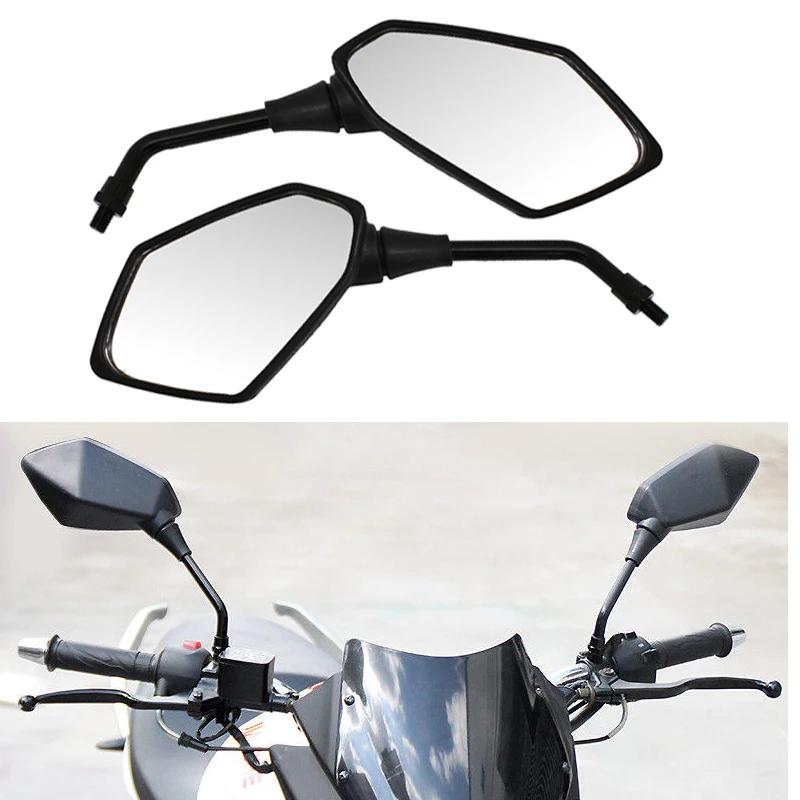 Universale Del Motociclo Di Retrovisione Specchi Manubrio Laterali Retrovisori Specchi 10Mm Per Honda Suzuki Yamaha Kawasaki Scooter