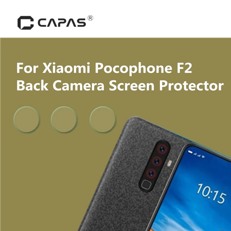 

CAPAS For Xiaomi Pocophone F1 Rear Camera Screen Protector Back Camera Tempered Glass Xiaomi Poco F1 Transparent Glass Sticker
