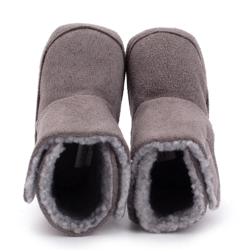 Зимние теплые детские ботинки; обувь для новорожденных; обувь для мальчиков и девочек; Хлопковые вязаные детские ботиночки для мальчиков и девочек