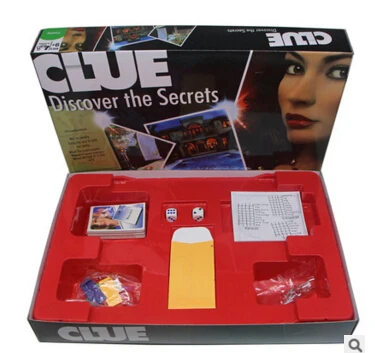 Cluedo Suspect Clue Откройте для себя тайну настольной игры Suspect настольная игра британский английский версия