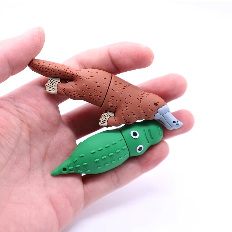 Pendrive cartoon platypus mini USB flash drive 4GB 8GB 16GB 32GB 64G crocodile memory stick creative gift pen drive usb stick Pendrive cartoon platypus mini USB flash drive 4GB 8GB 16GB 32GB 64G crocodile memory stick creative gift pen drive usb stick