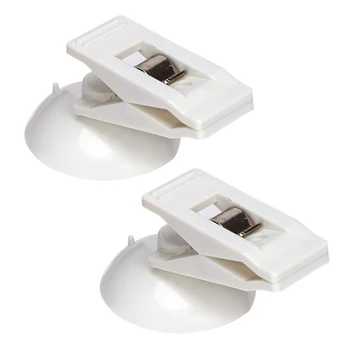 

LEEPEE 2 Pcs/Lot Auto Cards Ticket Clips Plastic Window Mount Car Clip with Suction Sucker Holders For Sun Shade Curtain Cloth