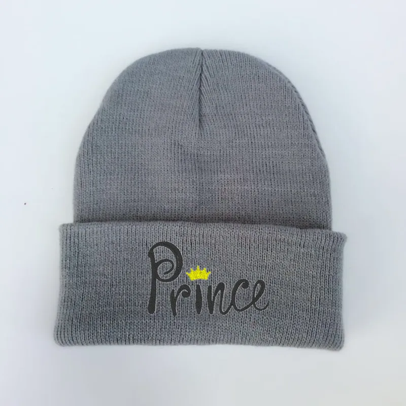 prince4 Новинка; модные зимние теплые мягкие детские шапки; шапка принцессы для детей; зимняя вязаная шапка; шапка для мальчиков и девочек; skullies; Прямая - Цвет: prince4