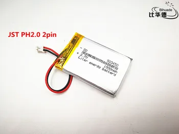 

JST PH 2.0mm 2 pi Good Qulity 3.7V,1000mAH,503450 Polymer lithium ion / Li-ion battery for TOY,POWER BANK,GPS,mp3,mp4