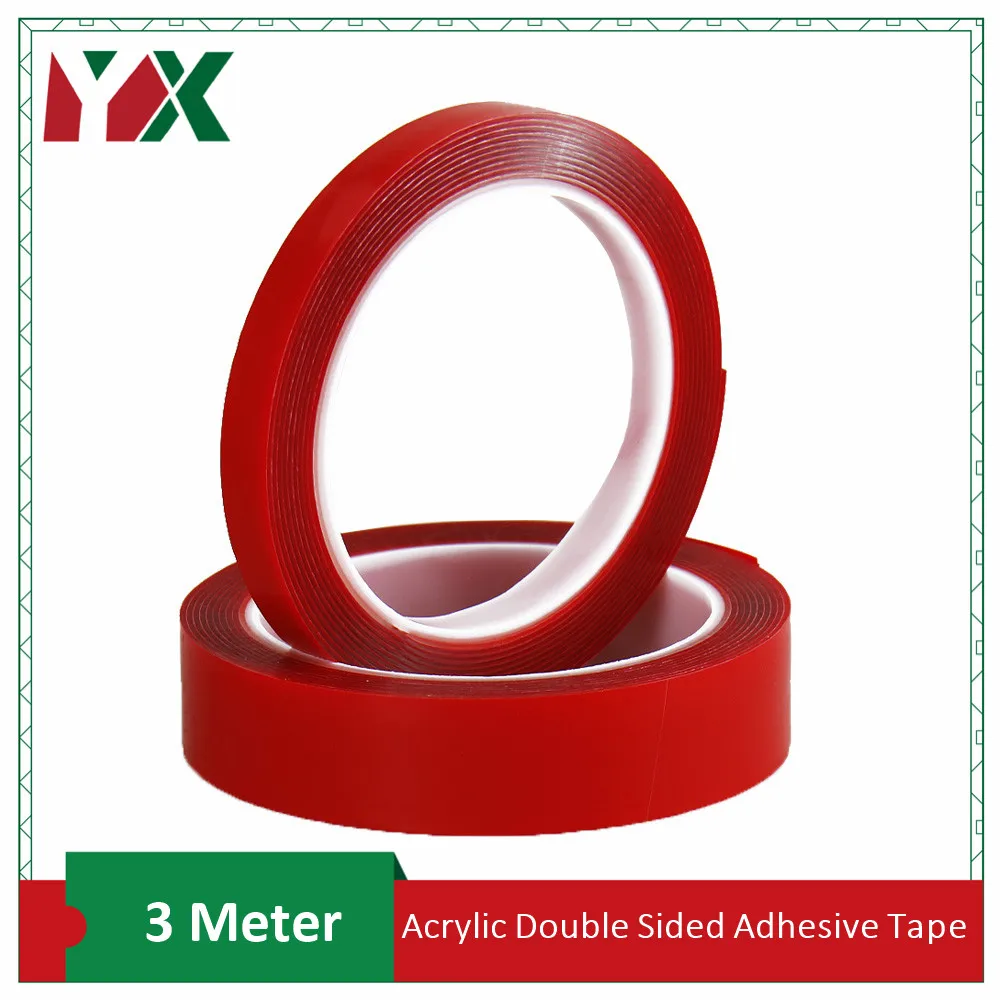 

15mm Acrylic Double-Sided Adhesive Super Strong Transparent And Non-Residue Acrylic Stickers Without Trace for Household 2Rolls