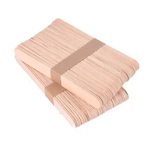 50 шт./лот, палочки для Фруктового мороженого, деревянные палочки для торта из натурального дерева, инструменты для детского творчества ручной работы