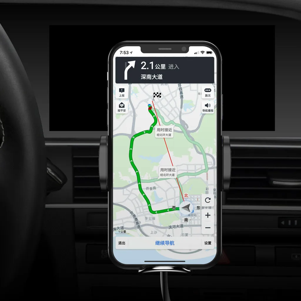 10 W Автомобильное устройство для быстрой зарядки для Iphone X Xr Беспроводной автомобиля Зарядное устройство адаптер для huawei P30 P30 Pro просо 9 9se Зарядное устройство