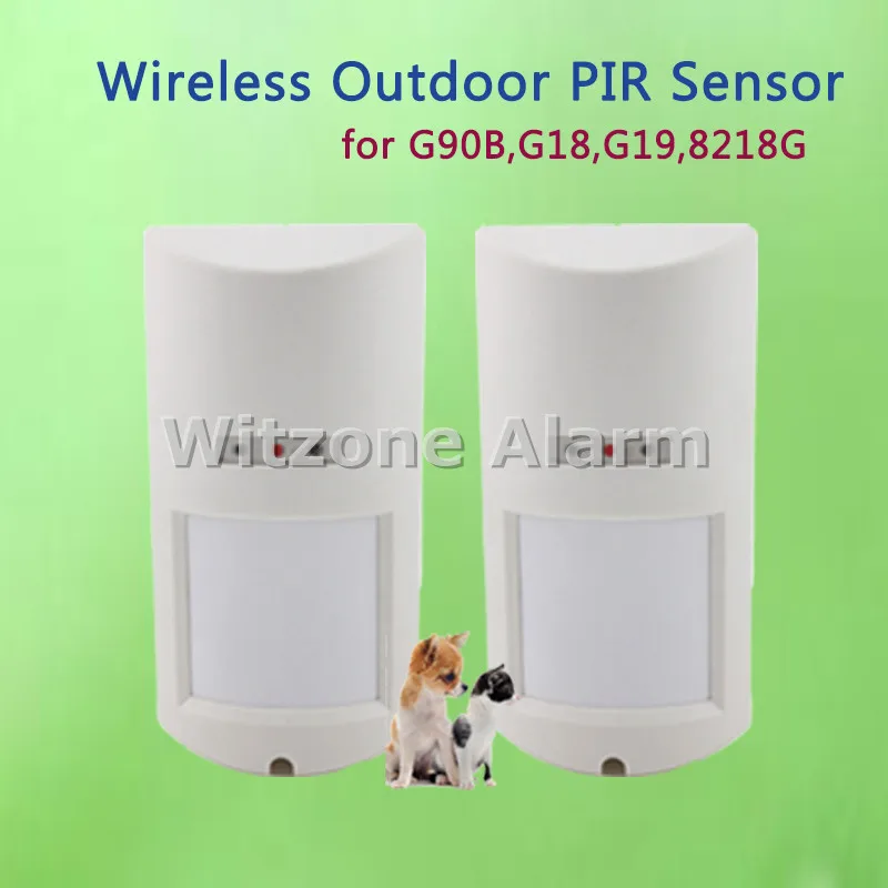 imágenes para 2 unids 433 MHz EV1527 Al Aire Libre A Prueba de agua Para Mascotas Detector de Movimiento PIR Sensor de Alarma para WIFI Alarma G90B, M2FX, Kerui G18, G19, 8218G, W1, W2, imágenes para 2 unids 433 MHz EV1527 Al Aire Libre A Prueba de agua Para Mascotas Detector de Movimiento PIR Sensor de Alarma para WIFI Alarma G90B, M2FX, Kerui G18, G19, 8218G, W1, W2,