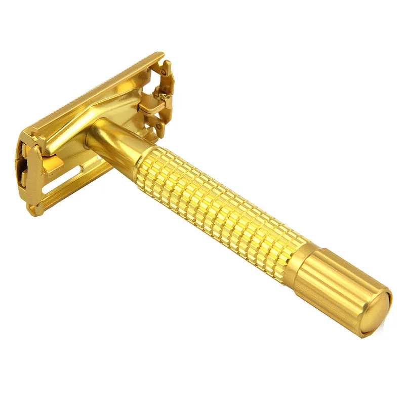 1 Razor + 5 Pcs Blades Men Shaving Kit Safety Razor Double Edge Blades