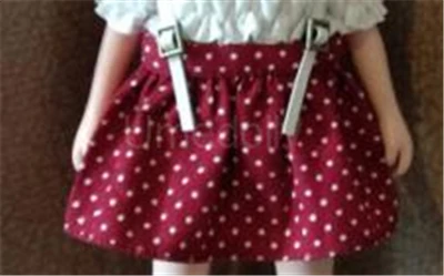 1 шт. Милая юбка на подтяжках в горошек для Azone, Blyth, Licca, OB11, Holala, Ixdoll кукольная одежда с открытыми плечами аксессуары для рубашек - Цвет: red skirt