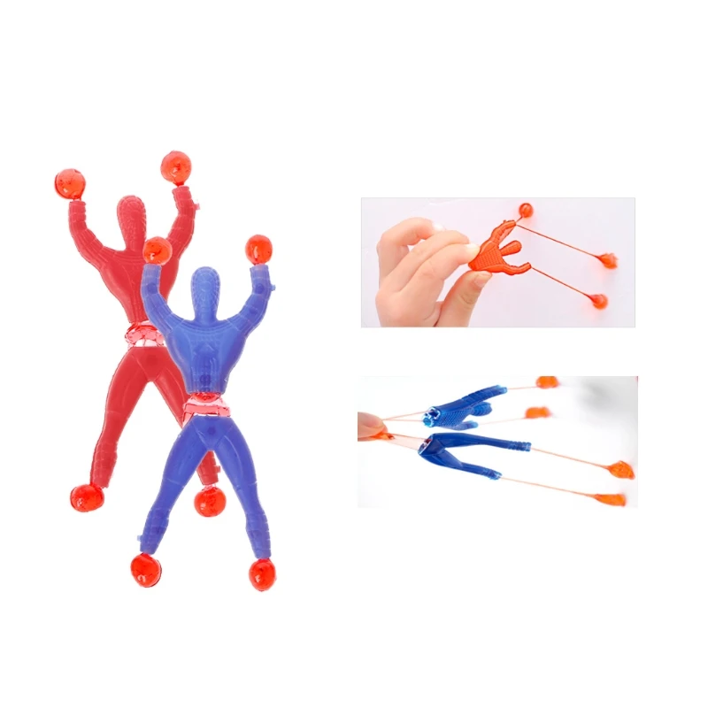 

2018 Soft Sticky Elastic Spider Man Fun Stretchy Kids Toy Wall Climbing Super Hero Figure JUL23_17