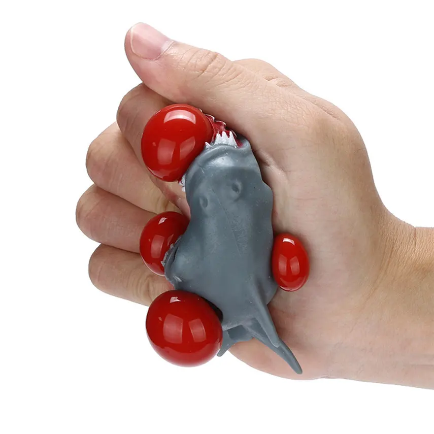 Снятие стресса Акула резиновый сетчатый шар стресс беспокойство давление сжимает игрушечный виноград подарок для ребенка juguete X