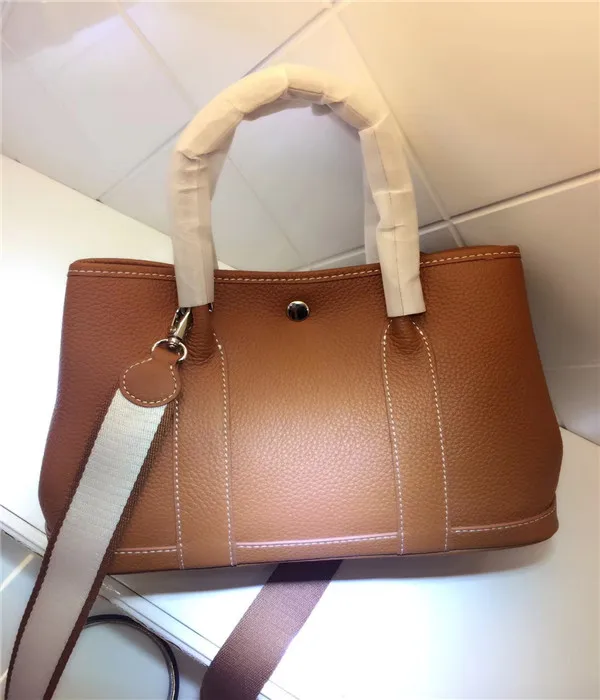 Натуральная кожа, роскошная сумка, вечерние сумки для сада, сумка-тоут для женщин, высокое качество, дизайнерская, известный бренд, яловая кожа, сумка через плечо - Цвет: brown