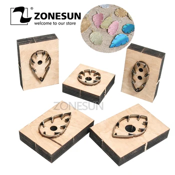 

ZONESUN leather earring cutting die leaf shape paper art leather decoration tool for die cutting machine DIY handicraft cutter