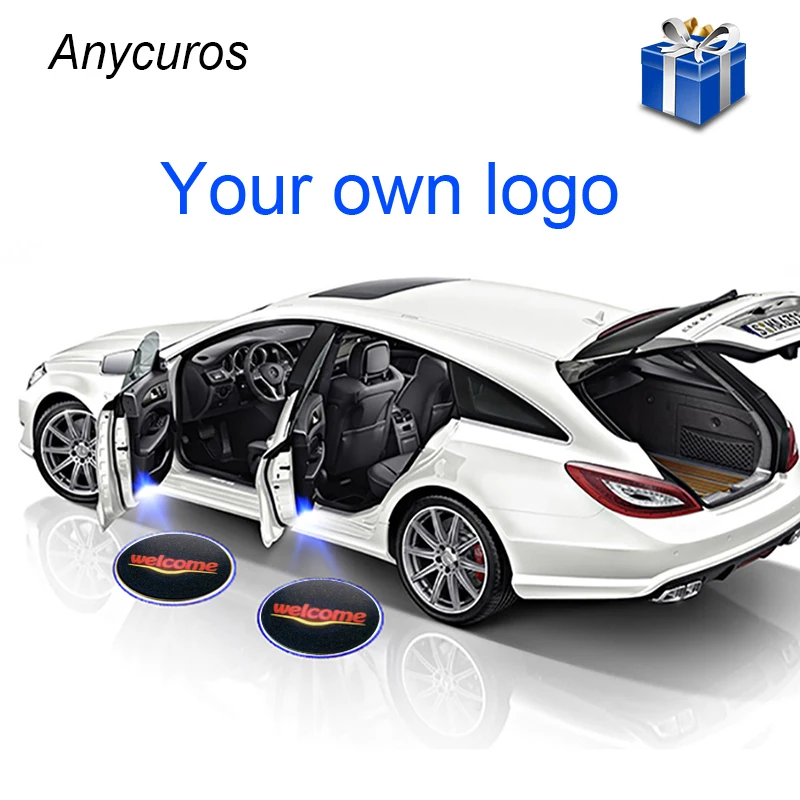 

1PC Universal Wireless Car-styling Auto Door Led Welcome Laser Projector Logo Ghost Shadow Light Car Interior Lamp Light for Car