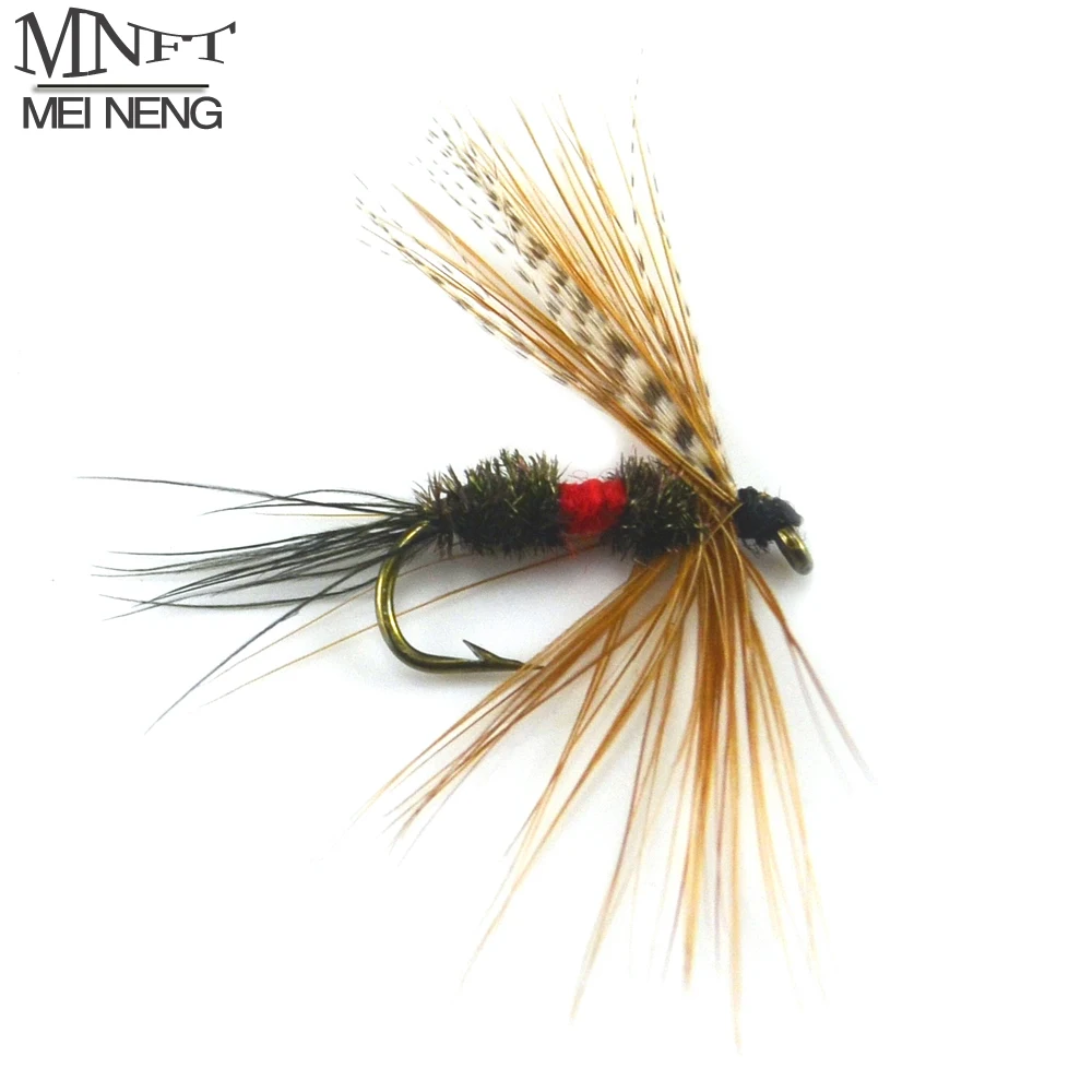 MNFT 10PCS [10] Grey Hackle Peacock Coachman Fly Trout Fishing Bait