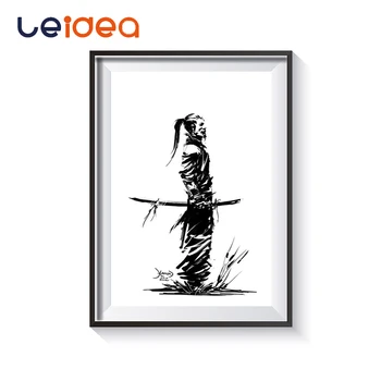 

Paint By Number Black Japanese Anime Warrior Painting Digital Module Arts Room Wall Decoration 40x50cm Set Manual Gift