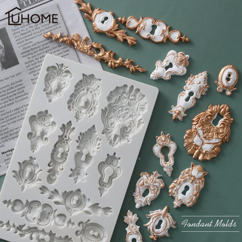 

Silicone Cake Mold Fondant European Flower Pattern Embossed Mold Sugar Lace Mat Cake Decorating Tool Chocolate Mold