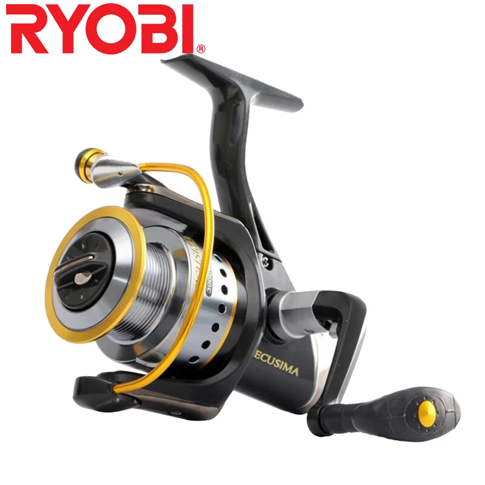 

RYOBI ECUSIMA Original fishing reel spinning reel 4+1 bearings 5.0:1/5.1:1 Ratio 2.5KG-8KG Power Japan reels Aluminum Spool