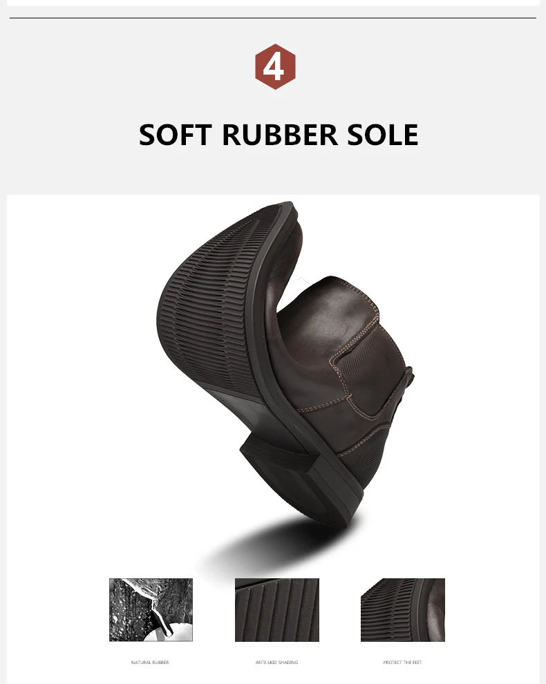 DESERT RAM Brand Men's Boots Genuine Leather Oxford Dress Shoes Male British Chelsea Shoe Mens Winter Business Point Footwear (7)