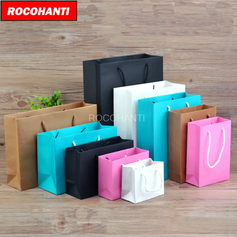 100x Paper bag clothing bags customized LOGO printing gift