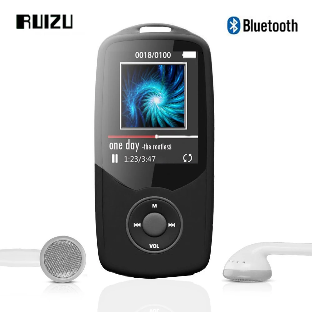 2017 Original RUIZU X06 Bluetooth Sports MP3 Music Player 1 8 Inch Screen High Quality Lossless
