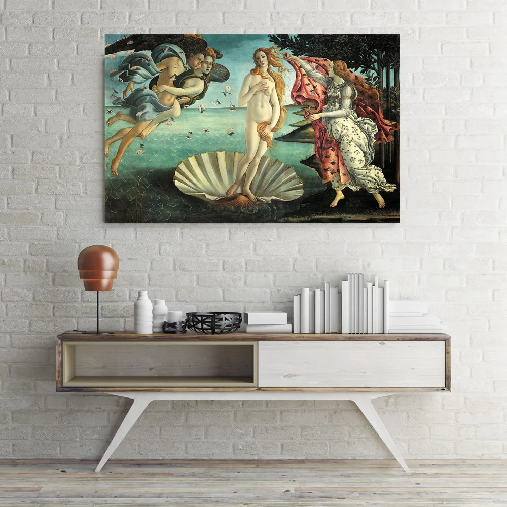 Us 9 96 17 Off Giclee Print Jesus Ancient Greek Mythology The Birth Of Venus Canvas Painting For Room Office Home Decor Vintage Angel Artwork In