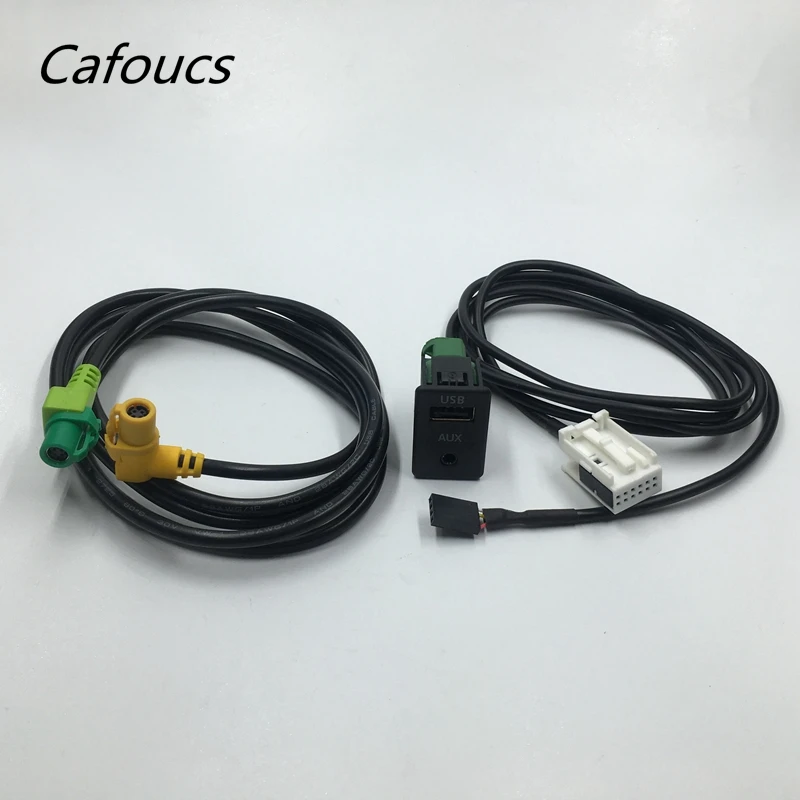 Кабель переходник Cafoucs RCD510 RNS510 aux usb для VW Passat B6 B7 CC Golf Mk6 Jetta|rns510 aux|aux to adapterrcd510 rns510 |