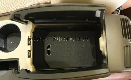 

Glove Armrest Storage Box Tray With Mat For Mercedes Benz GLK Class X204 GLK200 GLK260 GLK300 Car Accessories