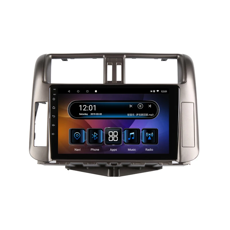 Sale 9" 4G RAM 2.5D IPS 8 Core Android 9.1 car multimedia player dvd For Toyota Prado 150 2010 2011 2012 13 radio navigation car GPS 14