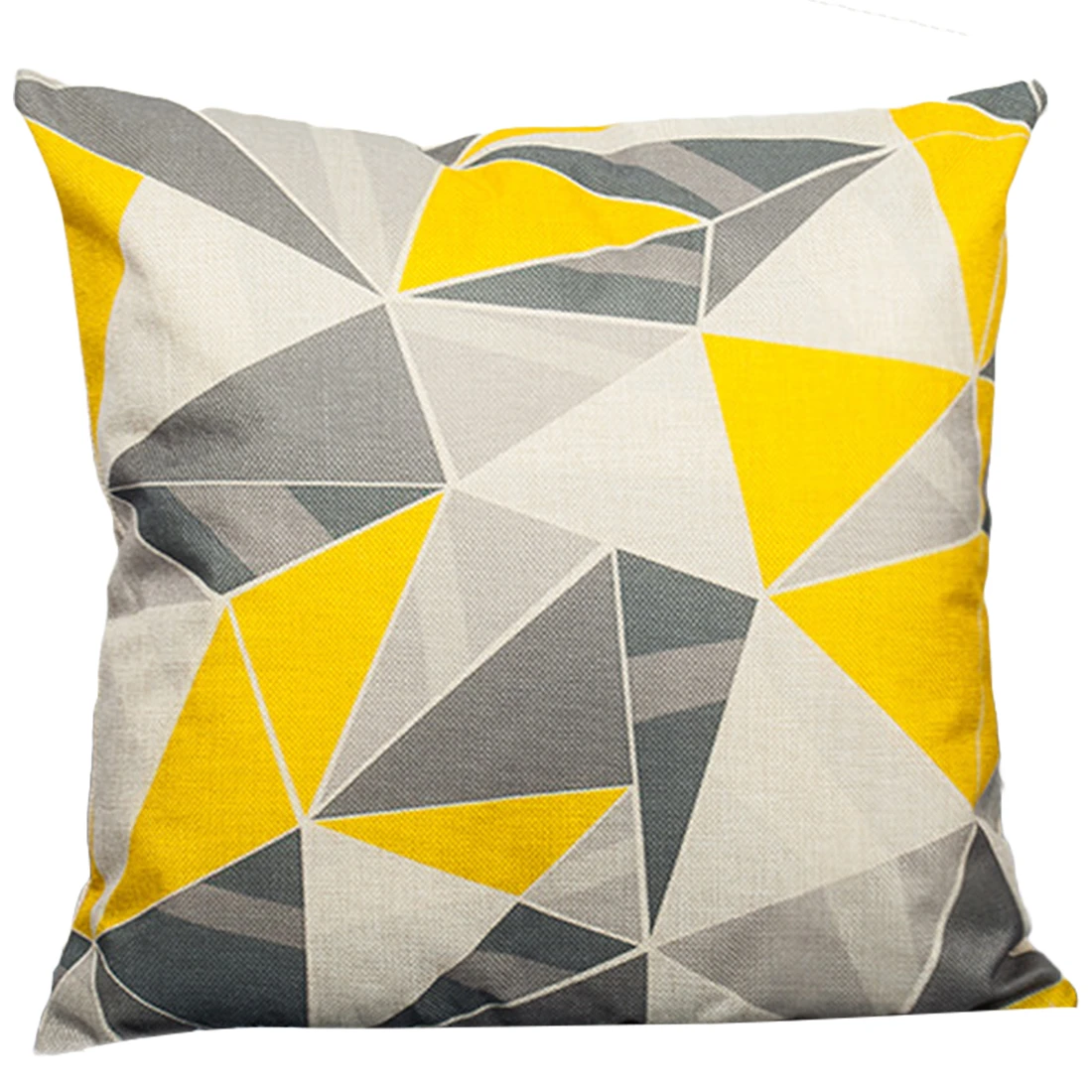 yellow and grey pillow cases