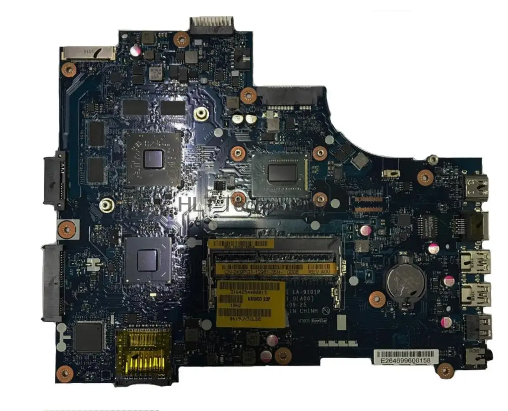 Материнская плата для ноутбука Dell INSPIRON 3521 5521 VAW01 LA 9101P CN 0P14T7 P14T7 I5 3337U Процессор