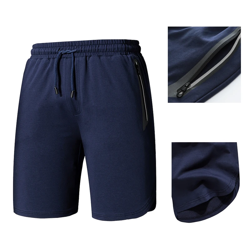 Black Friday TFETTERS New Summer Male Casual Shorts 2019 Solid Breathable Elastic Waist Fashion Casual Short Men Shorts Pockets Cargo Short
