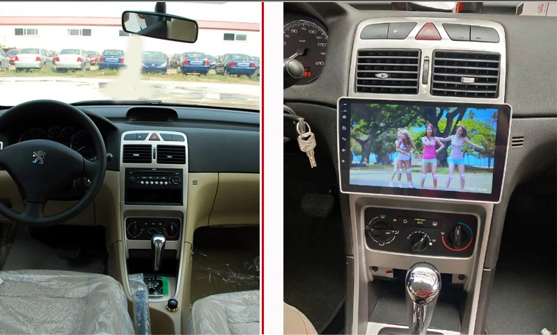 Cheap 9" 4G RAM 2.5D IPS 8 CORE Android 9.1 Car DVD Multimedia Player GPS for Peugeot 307 2006-2010 2011 2013 audio radio navigation 1