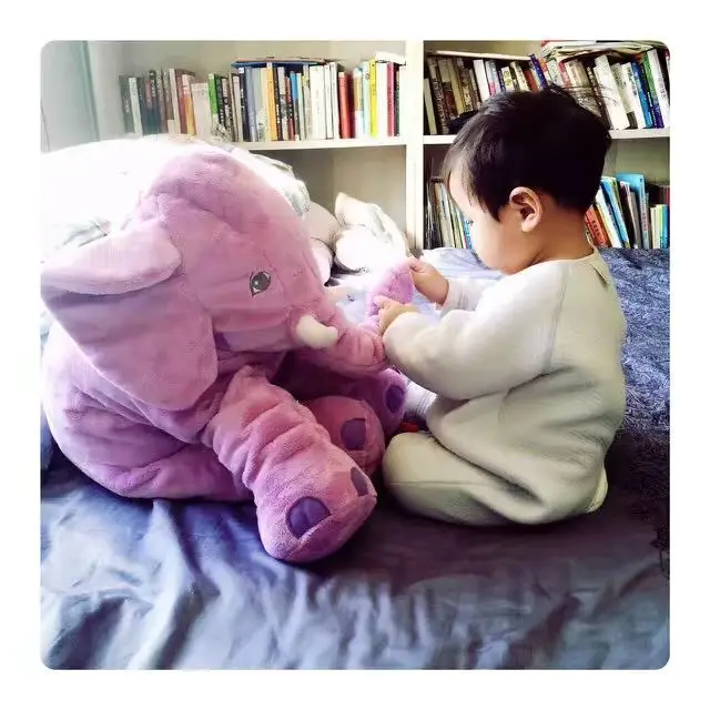 Ins/милый слон, подушка, плюшевая игрушка, кукла, одеяло, двойное использование, комфорт для ребенка, сопроводительное, Спящая кукла, покрывало для сна