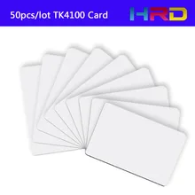10 шт./лот низкочастотная ПВХ пустая считываемая RFID смарт-карта для системы контроля доступа