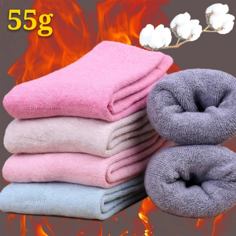 

Women Terry Towel Socks Thick Cotton Solid Candy Color Warm Autumn And Winter Comfortable Popular High Quality Socks Ladies Sox