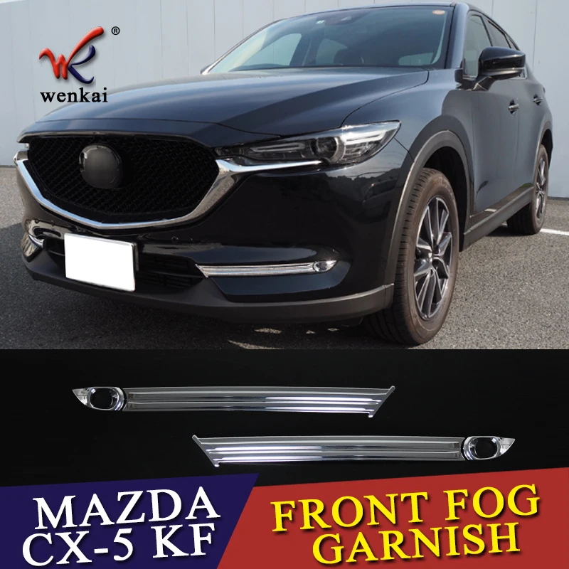 ABS Chrome Front Fog Lamps Cover Trim Fog Lamp Shade Trim for Mazda CX5 CX 5 CX-5 KF 2017 2018 Car Accessories Styling цена ABS Chrome Front Fog Lamps Cover Trim Fog Lamp Shade Trim for Mazda CX5 CX 5 CX-5 KF 2017 2018 Car Accessories Styling цены онлайн