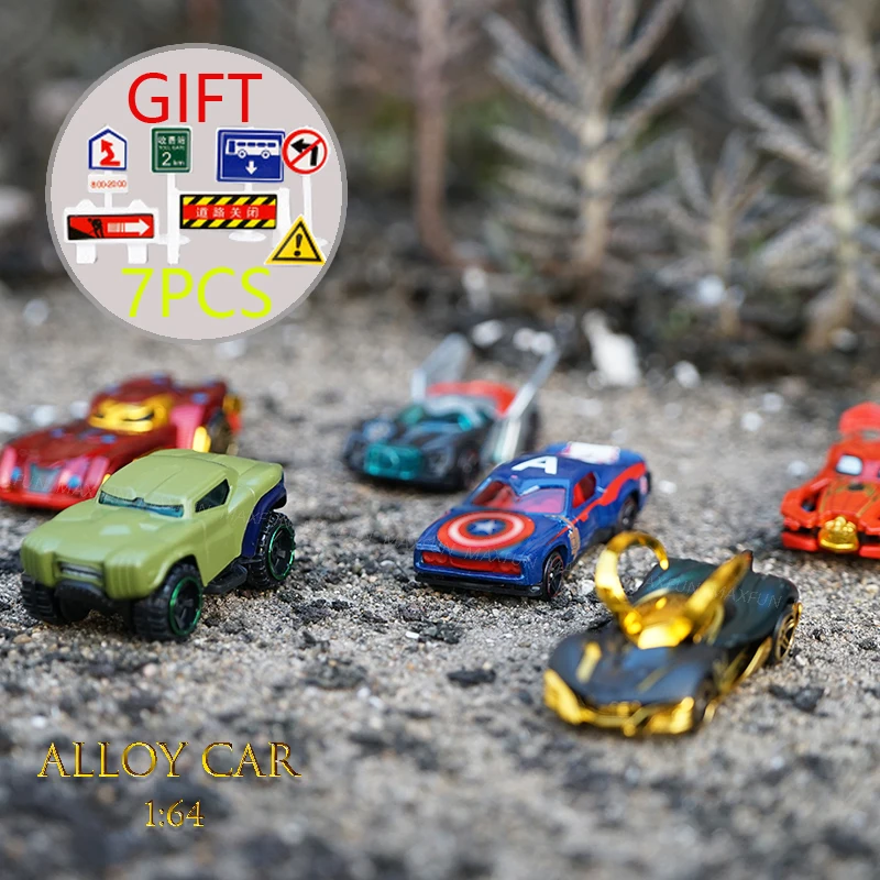 

Dropshipping of 6pcs Metal Toy Car Super Hero Toy Cars Aquaman Justice Leaguea Diecast 1:64 Alloy Car Collections