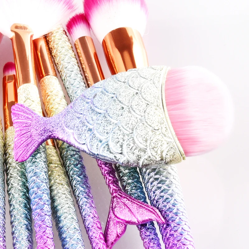 Набор кистей для макияжа русалка 7/8/10/11/15/16 шт.|brush tool kit|makeup brush setbeauty make up |