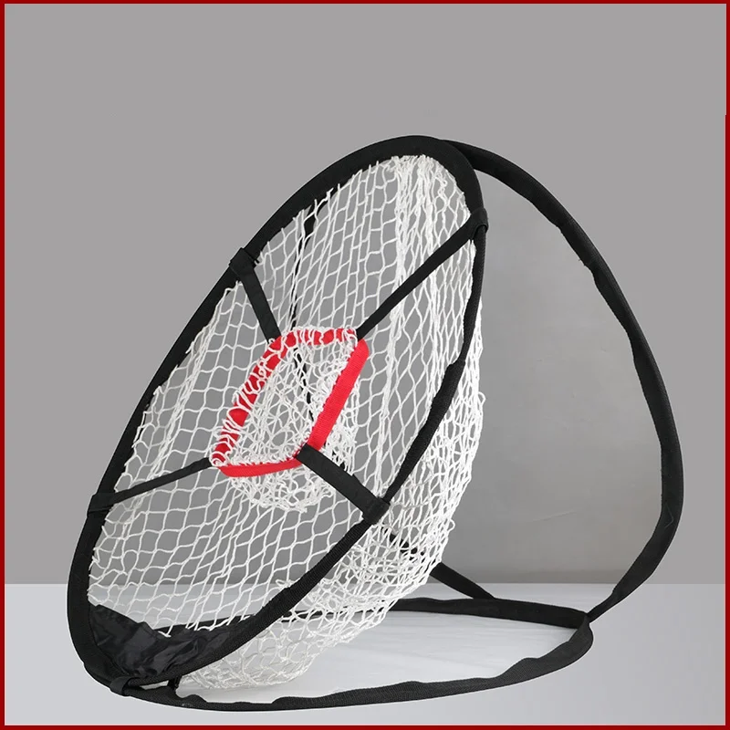 

Golf Chipping Practice Net Folding Metal Memory Storage Easy Foldable with Carry bag Rod Golf Training Golf Pitch Practice